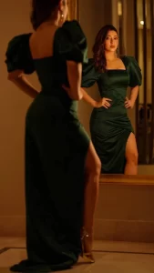 green-slit-gown
