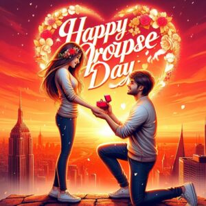 Snowfall Proposal Romeo & Juliet, Happy Propose Day