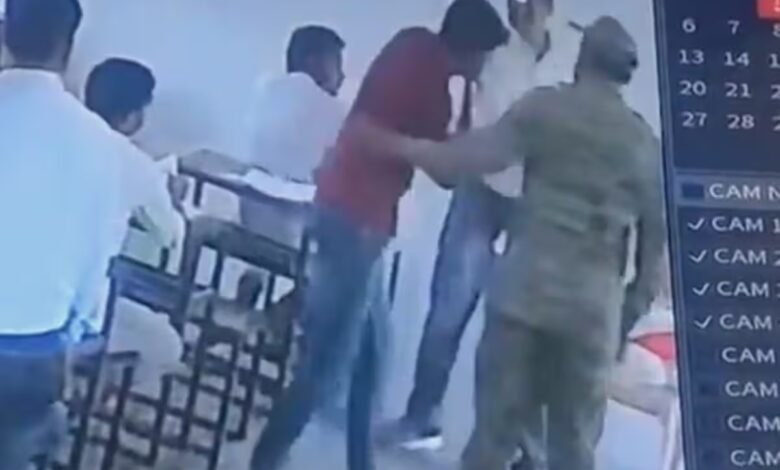 DM Sir Anger: Collector Sir's anger burst out...! Slapped a student during the exam...scene captured in CCTV...see the video here