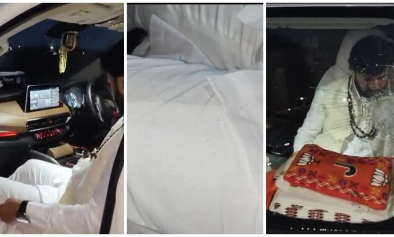 MLA Car Attack: Arang MLA Guru Khushwant Saheb's car attacked...! MLA narrowly escapes... watch the video here