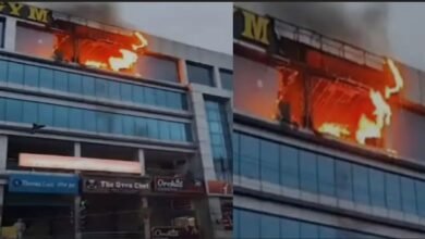 Fire in the Gym: Huge fire in Raipur's Gold Gym...! Passersby informed... major accident averted