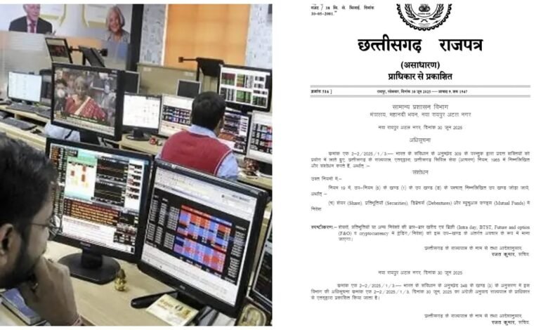 Stock Market Ban: Chhattisgarh government's big decision...! Government employees banned from stock trading, F&O and crypto investment... Notification issued