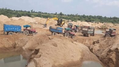 Illegal Transportation: Big action against illegal sand-gravel transportation...! 6 vehicles seized... fine of Rs 50,000 imposed