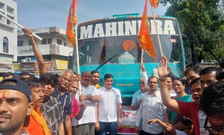 Baijnath Dham Yatra: Former minister Jaisingh Aggarwal set out on Baijnath Dham Yatra from Korba...!
