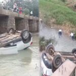 Big Accident: Tragic road accident in Gariaband...! High speed car overturns in drain... 2 killed including BJYM Mandal President...