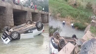 Big Accident: Tragic road accident in Gariaband...! High speed car overturns in drain... 2 killed including BJYM Mandal President...