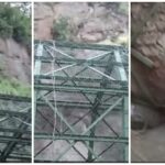 landslide in Haridwar : Debris fell on railway track due to landslide in Haridwar...! Mountain broke near Kali temple, major accident averted... watch VIDEO here
