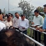 Madwarani Temple: Madwarani temple will be developed through DMF and CSR...! Collector Ajit Vasant inspected the premises...approved construction of drinking water, shed, hall and railing