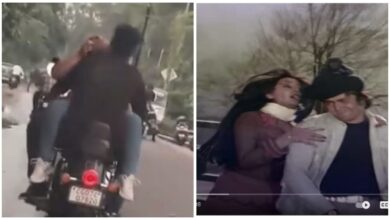 True Love Video: We will love each other openly... we will not be afraid of this world... we love, not steal... the couple did a lot of romance on a bullet bike