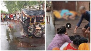 Tragic Road Accident: Ganga bathing journey becomes last journey… Auto and truck collide head-on… 8 dead