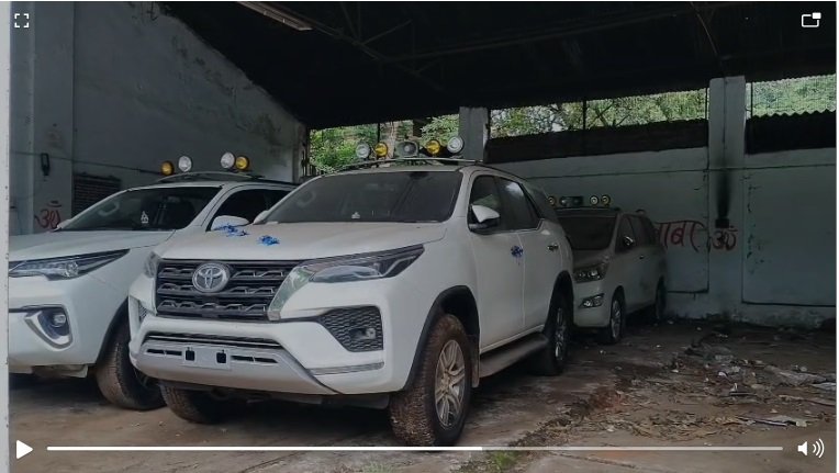 Swearing in Ceremony: 3 vehicles ready in government garage for oath taking ceremony of MLAs... watch VIDEO here