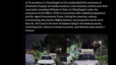 CGMSC: Drug purchase scam and ED action...! Property worth 40 crores seized... see here