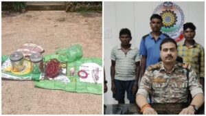 Naxalites Arrested : 3 arrested including rewarded Naxalite...Tiffin IED bomb recovered