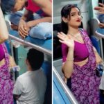Video Viral: Kinnar full of gentleness and confidence in purple saree… you too will fall in love after seeing it
