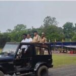 Independence Day Rehearsal: During the final rehearsal in Korba, the tricolour was hoisted upside down in the vehicle of the Collector and SP...! Administration faced huge embarrassment