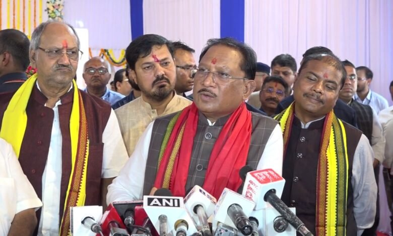 Nava Raipur: Foundation stone laid for the new headquarters building of Chhattisgarh State Power Companies...! Chief Minister Vishnudev Sai laid the foundation stone