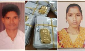 Naxalite couple arrested: Several suspicious items including 10 tola gold biscuits seized from Naxalite couple arrested in Raipur