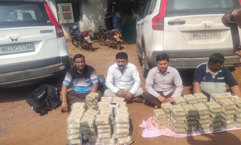 Police Action: Durg Police seized a huge cache of currency notes... Rs 6.6 crore cash recovered... 4 arrested... see here