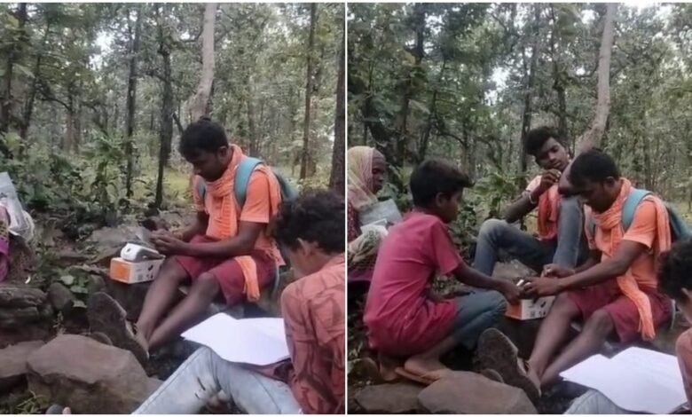 Network Problem: The struggle for e-KYC...! Villagers search the forest for network access to rations...questions raised about government apathy...watch the video here