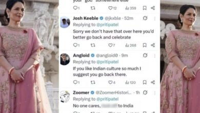 British MP Priti Patel: If you love Indian culture so much, then return to India! When the British MP wished Navratri in an Anarkali dress, she was trolled on social media.