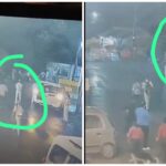 Dongargarh Navratri Mela: A soldier on security duty at the Maa Bamleshwari temple complex was attacked with a stick...the incident was captured on CCTV.