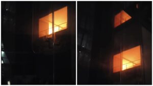 Fire in Babylon Tower: A huge fire broke out in Babylon Tower...! No loss of life...the team that arrived on time averted a major tragedy...watch the video here