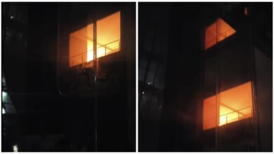 Fire in Babylon Tower: A huge fire broke out in Babylon Tower...! No loss of life...the team that arrived on time averted a major tragedy...watch the video here