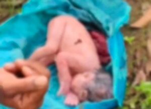 Korba: Newborn found in a plastic bag near a farm, villagers angry... watch video