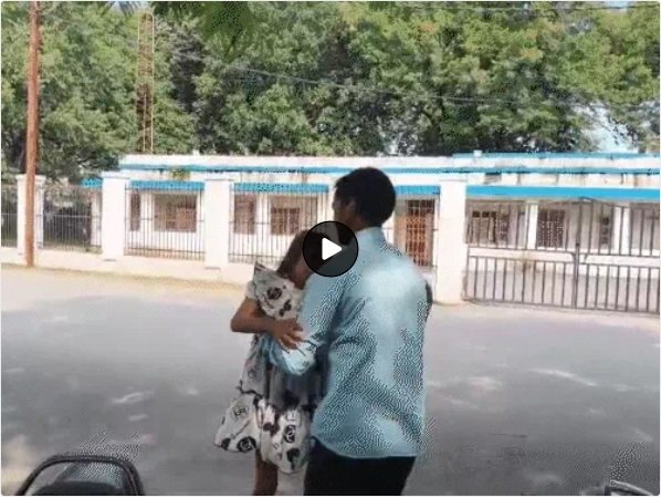 DAV School: This school of Surguja shook humanity…! Made a class-2 student do 100 sit-ups…leg muscles cracked