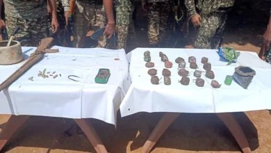 Big blow to Naxalites: Security forces recover a huge cache of explosives and weapons in Abujhmad.