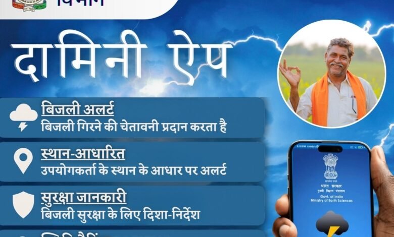 Damini and Meghdoot Apps: Now you will get warnings about lightning and weather in advance.