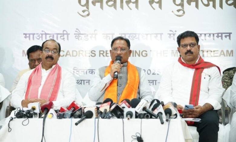 CM Vishnu: Historic day towards Naxal eradication in Bastar, welcome those who gave up guns and embraced the Constitution