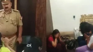 Sex racket busted in Varanasi! Two foreign women escape by jumping from a window during a hotel raid.