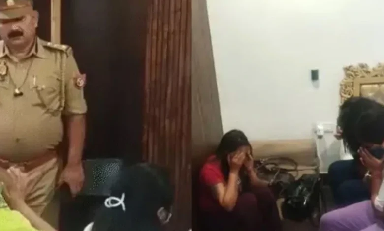 Sex racket busted in Varanasi! Two foreign women escape by jumping from a window during a hotel raid.