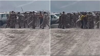 Police attack on peaceful protest: Lathicharge on displaced people at Geevra mine! Lathicharge on peaceful protest... Many injured. Watch the video here.