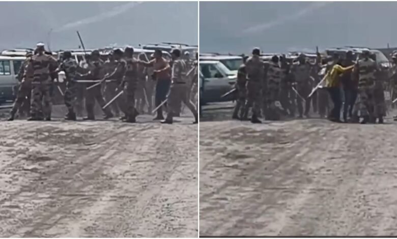Police attack on peaceful protest: Lathicharge on displaced people at Geevra mine! Lathicharge on peaceful protest... Many injured. Watch the video here.
