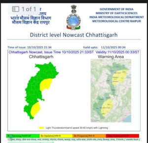CG Weather Breaking: After bright sunshine, heavy rain...! The weather in Chhattisgarh has taken a turn... Weather department warnings have been issued in several districts.