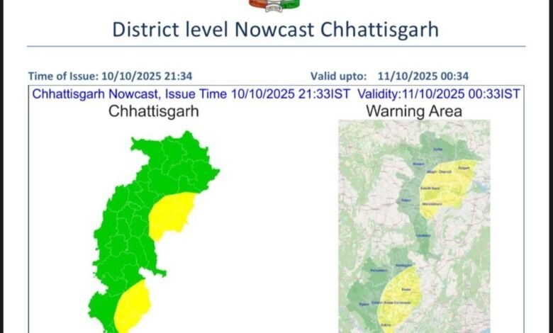 CG Weather Breaking: After bright sunshine, heavy rain...! The weather in Chhattisgarh has taken a turn... Weather department warnings have been issued in several districts.