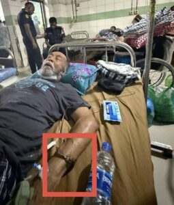 Freedom Fighter's death video goes viral... seen shackled on a hospital bed