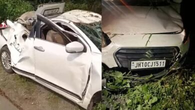 National Highway: Road accident in Mahasamund...! Car overturns while trying to save a cow... 3 die on the spot
