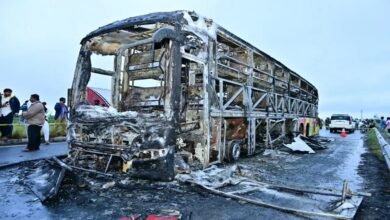 Kurnool Bus Accident: A moving bus caught fire... 20 passengers died tragically... identification of the deceased is difficult.