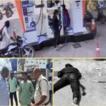 A young woman was brutally murdered at a petrol pump in Ambikapur in broad daylight. A young man arrived with a knife and an air pistol. The crowd apprehended the accused. Watch the video here.