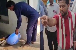 Big Dispute: City Council sensation...! CMO throws garbage at BJP leader's house... Watch viral video here