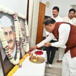 CM Vishnu: Chief Minister Vishnu Sai paid tribute to Gandhi and Shastri on their birth anniversary.