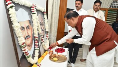 CM Vishnu: Chief Minister Vishnu Sai paid tribute to Gandhi and Shastri on their birth anniversary.