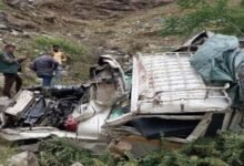 Big Accident: Horrific road accident, packed pickup falls into ditch, 8 devotees killed
