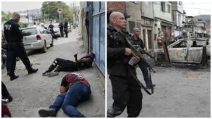 Operation Rio Pacificado: The war against drug lords in Brazil...! A helicopter attack on a Red Commando base... streets littered with corpses.