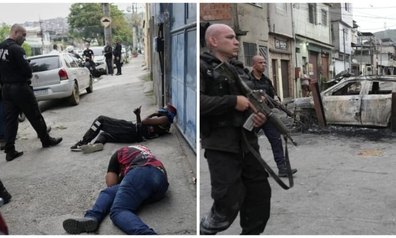 Operation Rio Pacificado: The war against drug lords in Brazil...! A helicopter attack on a Red Commando base... streets littered with corpses.