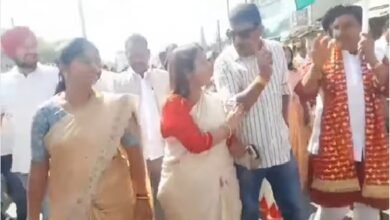 Unity March: Uproar erupts at Bilaspur Unity March! Debate erupts over who should walk in the front row... Union Minister forced to intervene... Watch the video here