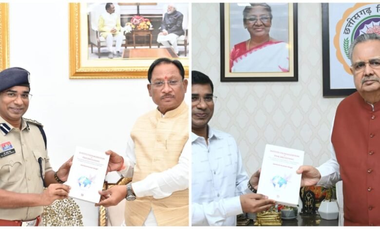 Dr. Santosh Singh: IPS Dr. Santosh Singh's book on United Nations peacekeeping efforts published...! CM presented a copy to Dr. Singh and DGP
